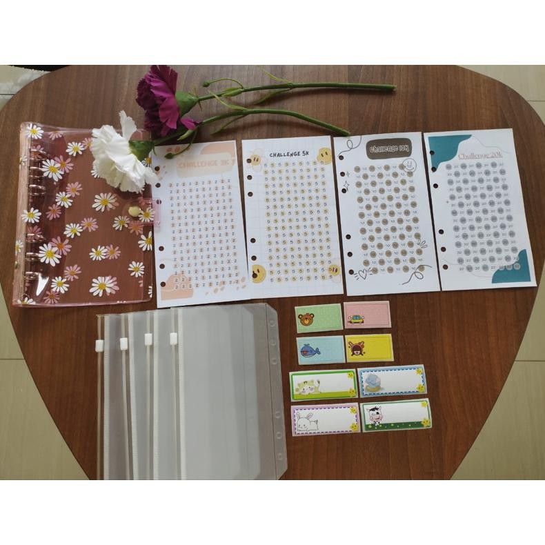 

Ready Paket Binder A6 Hemat 4 Ziplock, Menabung Dirumah, Saving Challenge Binder Keuangan