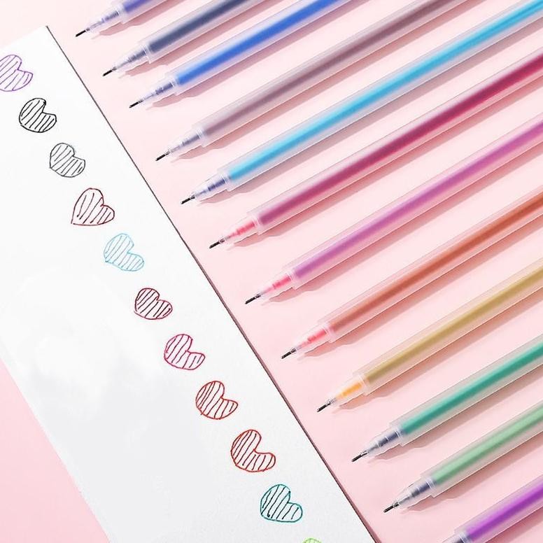 

Ready Pena Gel 12 Warna / Pen 12 Warna