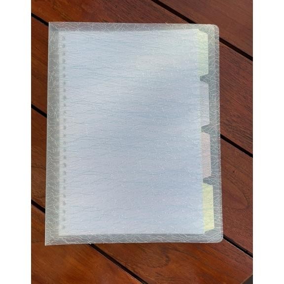 

Ready Wengu Binder Note B5 Cover Glitter Soft Color Ring Plastik (B0167)