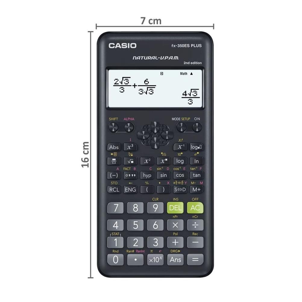 

Ready Kalkulator Ilmiah Casio Fx-350Es Plus 2Nd Edition 350 Es