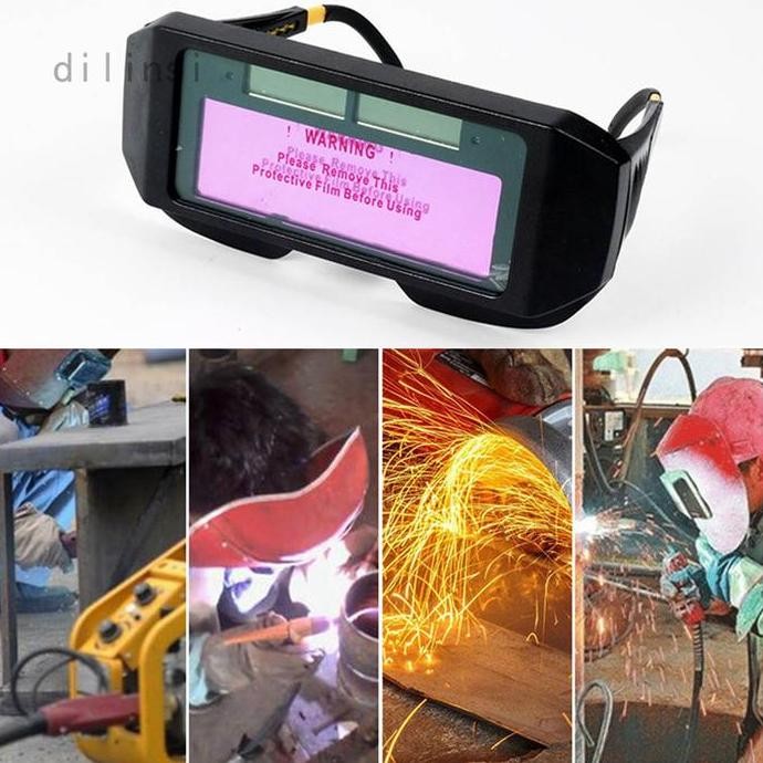 Kacamata Las Otomatis Kaca Mata Gelap Listrik Safety Auto Dark