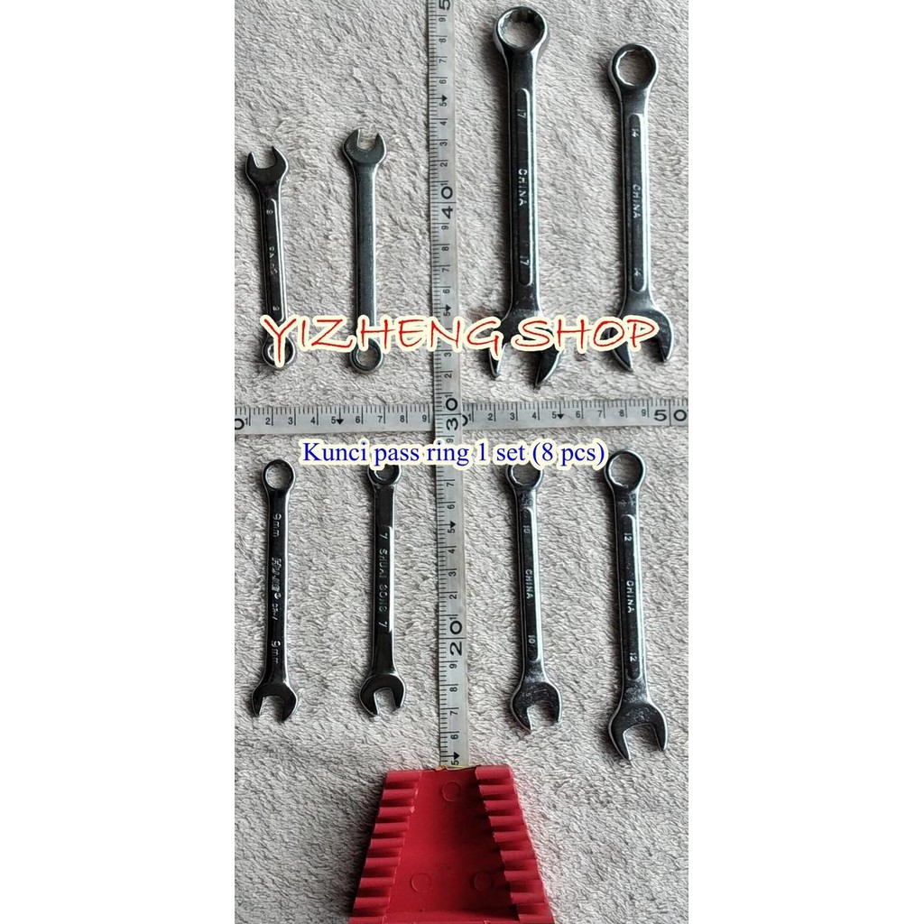 Spesial Kunci Pas Ring 1 Set 8 Pcs