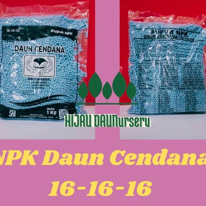 

Terlaris Pupuk Npk Mutiara Daun Cendana 16-16-16 Kemasan 1 Kg
