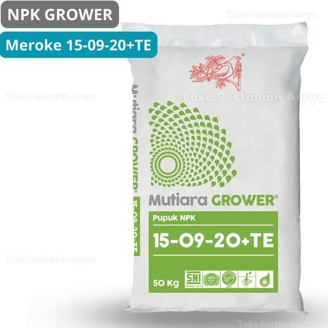 

Terlaris Nf_ Meroke Npk Mutiara Grower 15-09-20 Kemasan Repacking 1000 Gram