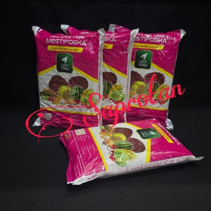 

Terlaris Pupuk Tanaman Npk Mestifoska 15-15-15 Lao Ying 1 Kg