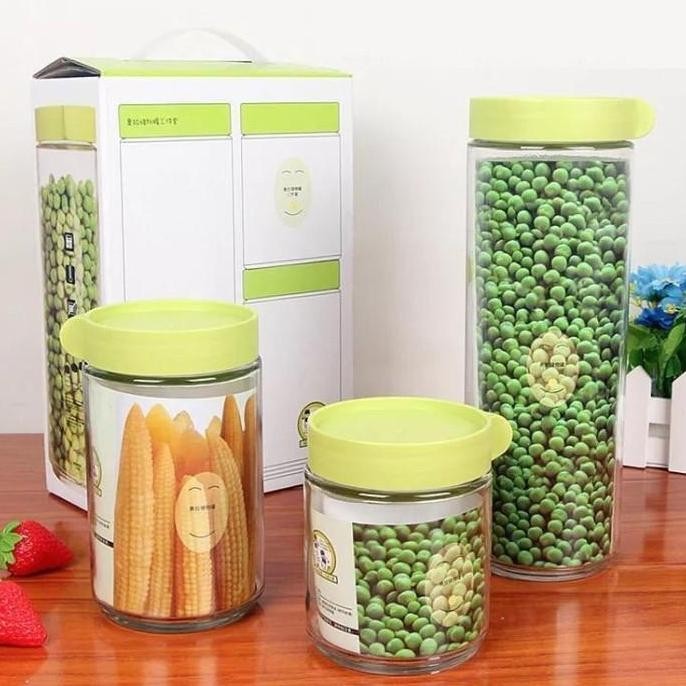 

Terlaris Toples Kaca Set Isi 3 Kotak Bening Transparan Tebal Makanan Cemilan Snack Kacang Bumbu Kue Biskuit Marine Set 3 In 1 Ever Green Tank Tempat Penyimpanan Korea 3 Ukuran Glass Jar Container Canister Hadiah Hampers Kedap Udara Bpa Free Toples Set