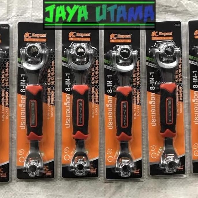 Miliki Kunci Ring Pas,Tiger Wrench 8 In 1, Kapusi