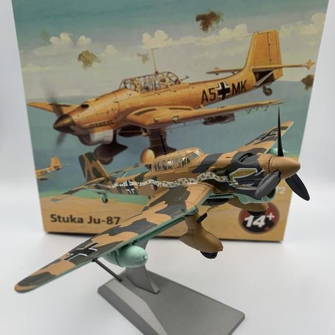 Diecast pesawat tempur Germany Stuka Ju-87 perang dunia ke II
