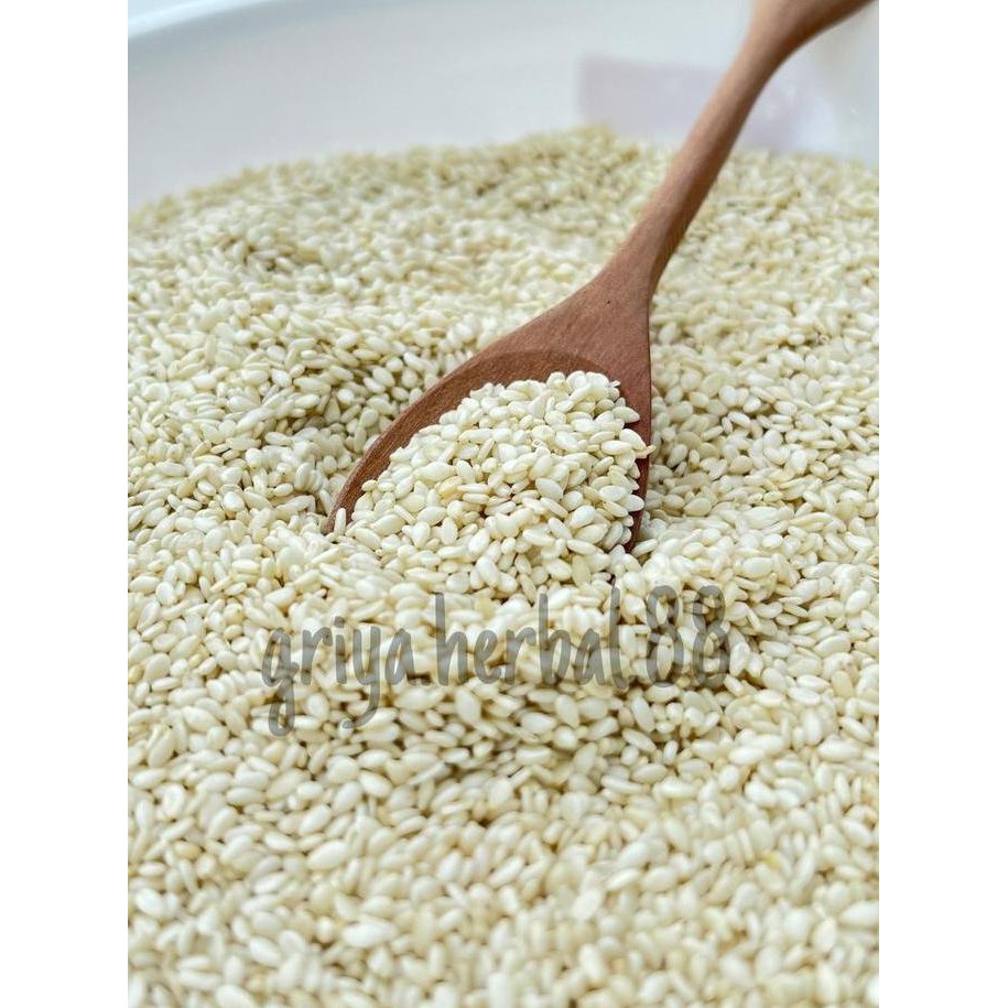 

Terlaris Wijen Putih | Biji Wijen Putih | White Sesame Seed 500Gr-1Kg