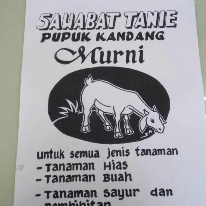 

Terlaris Pupuk Kandang Murni 4-5Kg