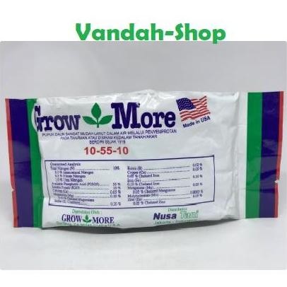 

Terlaris Grow More Growmore 10-55-10 Pupuk Daun Npk 100Gr