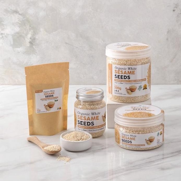 

Terlaris Organic Roasted White Sesame Seeds Premium / Biji Wijen Putih Panggang Organik / Goma Seed Bakulsaudi