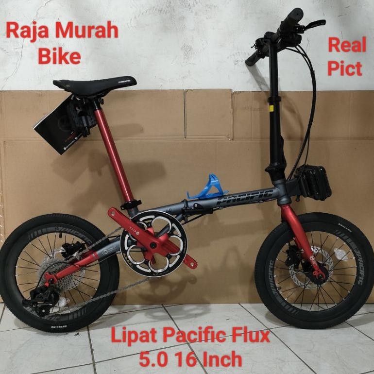 Ready Sepeda Lipat Pacific Flux 5.0 16 Inch Sepeda Lipat 16 Inch Pacific Flux