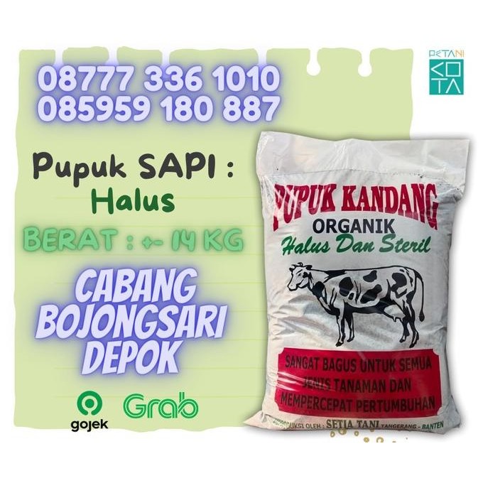 

Terlaris Pupuk Kandang Sapi Organik Halus Siap Pakai (Khusus Ekspedisi)
