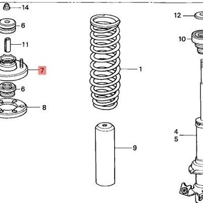 New Tatakan Support Shock Depan Honda Grand Civic,Lx,Nova,Genio,Estilo,Crv