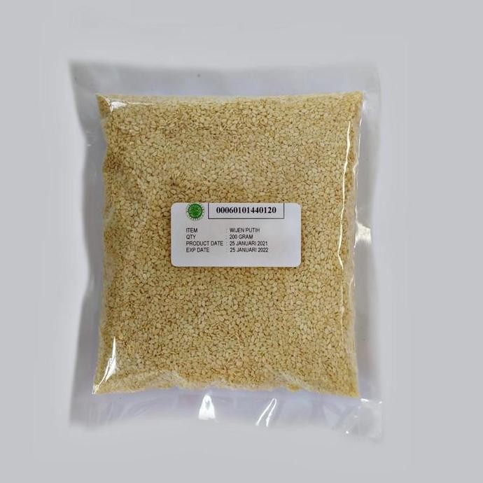 

Terlaris Wijen Putih / Sesame Seeds Kemasan 200 Gram Kualitas Premium 100% Asli