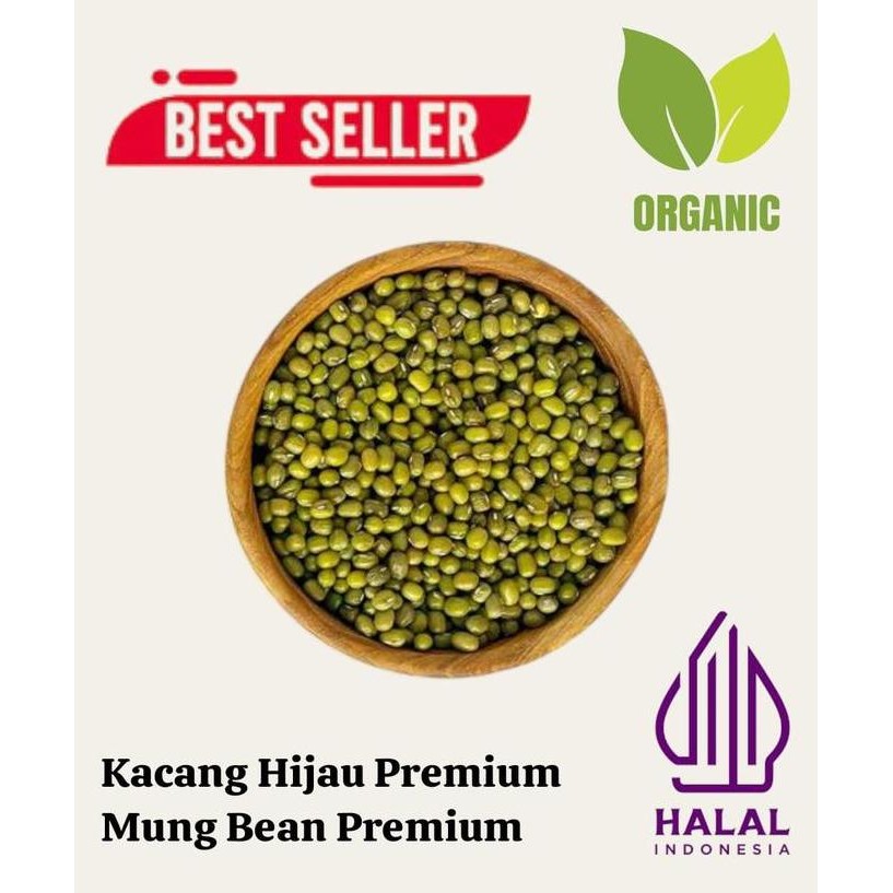 

Terlaris Kacang Hijau Organik Premium / Green Beans Super Food Natural 500Gr