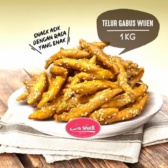 

Terlaris Telur Gabus Wijen Kiloan Curah Renyah 1000 Gram