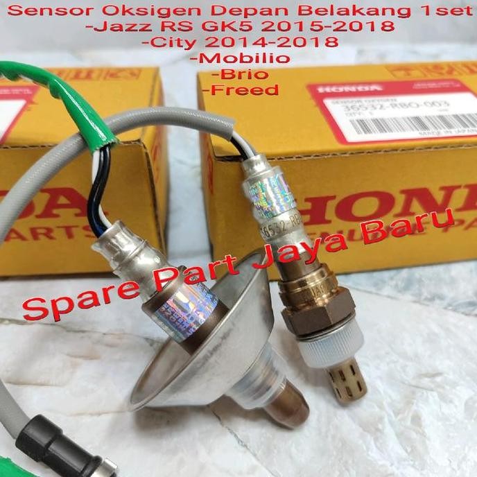 New Sensor Oksigen O2 Oxygen Depan Belakang Honda Brio 2012-2018 1set2pc Original