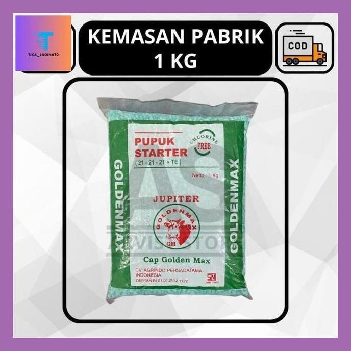 

Terlaris Tik*" Pupuk Goldenmax Jupiter 21-21-21 + Te Npk Starter 1 Kg