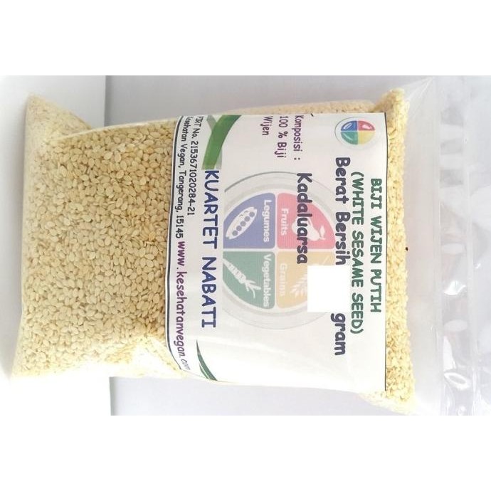 

Terlaris 1000Gr Roasted Wijen Putih / White Sesame Seed - Oven - Sangrai