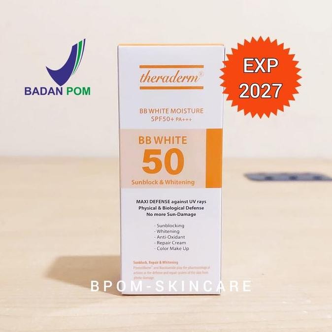 TERBARU - Theraderm BB White Moisture SPF50 Whitening Sunblock Cream from Korea