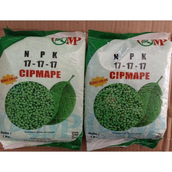 

Terlaris Pupuk Npk Cipmape 17-17-17 1Kg Bebas Chlor Produksi Cmp