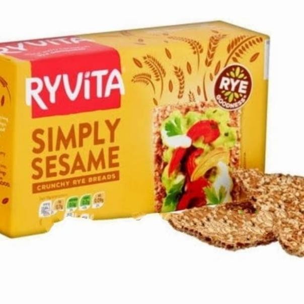 

Terlaris Ryvita Simply Sesame Biscuit Biskuit 200Gr Crackers Wijen