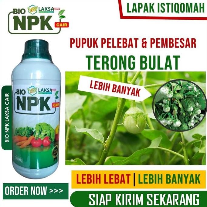 

Terlaris 500 Ml Bio Npk Laksa Grow - Pupuk Semprot Perbanyak Terong Bulat Besar Dan Berat - Obat Pelebat Terong Bulat Paling Bagus, Pupuk Organik Semprot Pelebat Terong Bulat Terbaik Dan Laris, Pupuk Terlaris Melebatkan Terong Bulat Cepat Panen, Pelebat