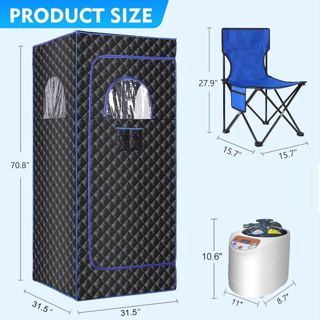 Premium Kotak Sauna Full Body Portable / Alat Sauna Di Rumah / Alat Pelangsing Tubuh High Quality