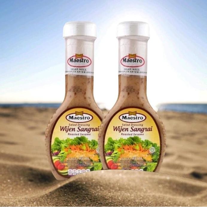

Terlaris Maestro Salad Dressing Wijen Sangrai 237 Ml X 2 (Paket 2 Botol) Selai Bahan Maestro Wijen