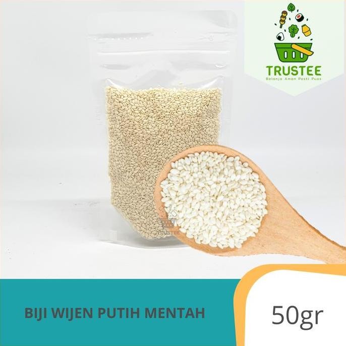 

Terlaris Biji Wijen Putih / White Sesame Seed / Seeds / Goma Shiro 50Gr