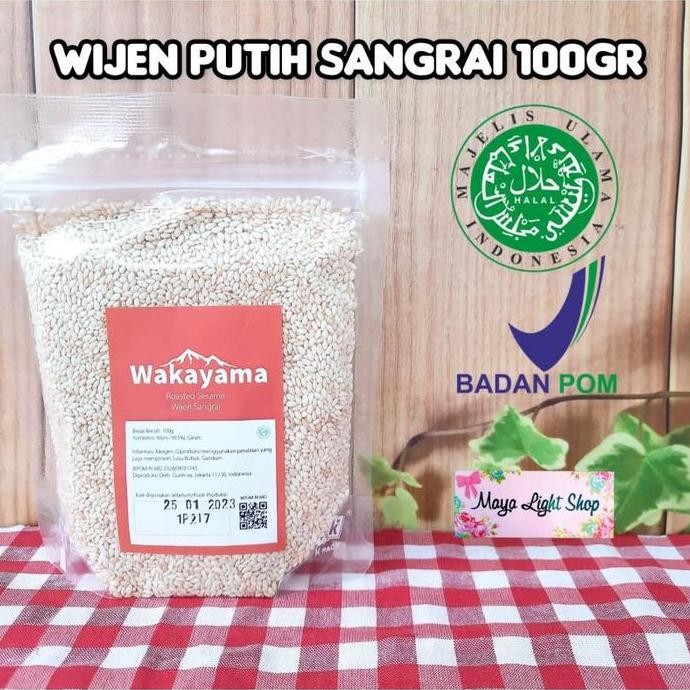 

Terlaris Wijen Sangrai 100Gr Roasted White Sesame Seed Wijen Oven Tabur Halal