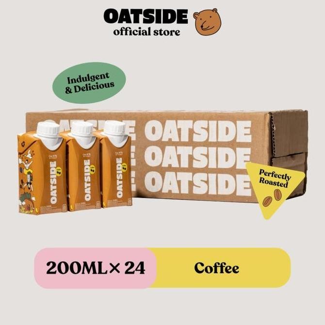 

Produk Baru!! OATSIDE Mini Cap Oat Milk Coffee 200ml (24 pcs/1 Karton) (Kemasan Tutup Botol)| Susu Oat Rasa Kopi