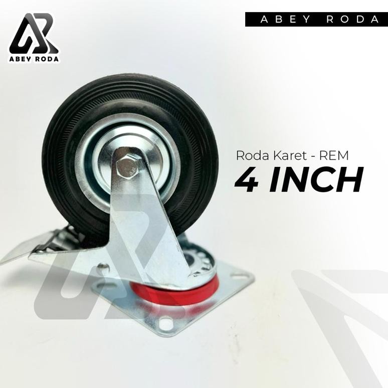 ND Roda Karet Troli 4 Inch (REM)