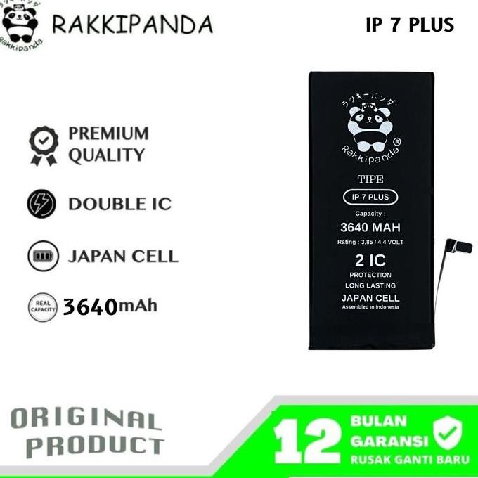 rakkipanda compatible with iphone 7 plus batre batrai baterai battery ori -