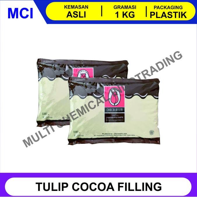 

Produk Baru!! TULIP CHOCOLATE FILLING / ISIAN ROTI/ ISIAN COKLAT / SELAI COKLAT 1 KG