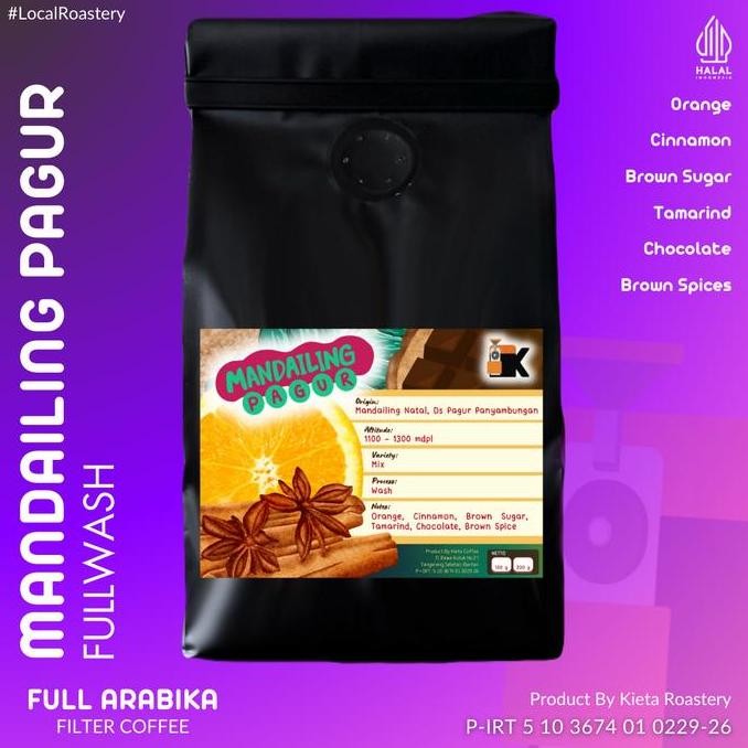 

KOPI ARABIKA MANDAILING PAGUR PANYABUNGAN 250GR (BIJI/BUBUK) TERMURAH