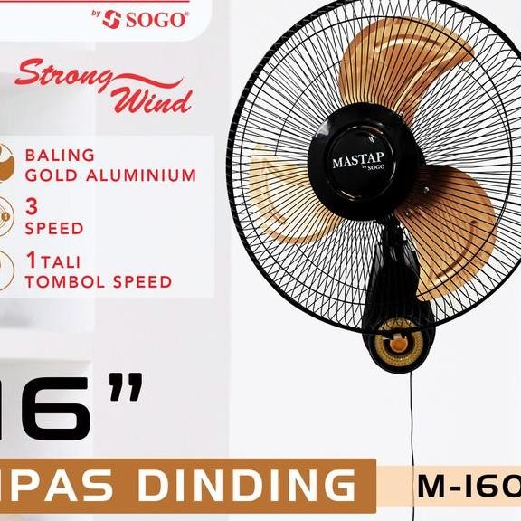 

Matap Ipa Dinding 16 M1601 Wall Fan Baling Alunium