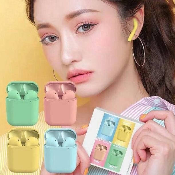 HEADSET BLUETOOTH INPOD i12 MACARON
