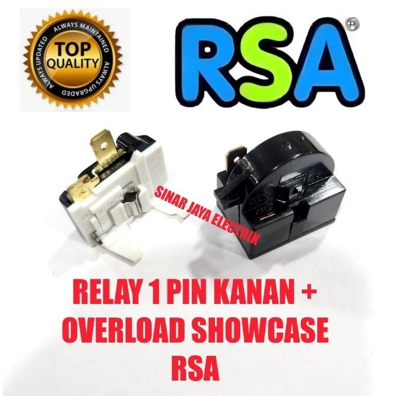 HJK RELAY RSA SHOWCASE KULKAS 1 PINTU / PTC RELAY  SHOWCASE RSA PINTU KACA / OVERLOAD KULKAS
