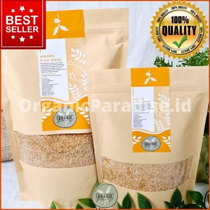 

GOLDEN FLAXSEED 1 KG / BIJI RAMI KUNING 1 KG NATURAL ORGANIK TERMURAH
