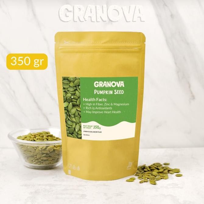

GRANOVA - BIJI LABU KUPAS PREMIUM JEPANG 350GR / PUMPKIN SEEDS RAW TERMURAH