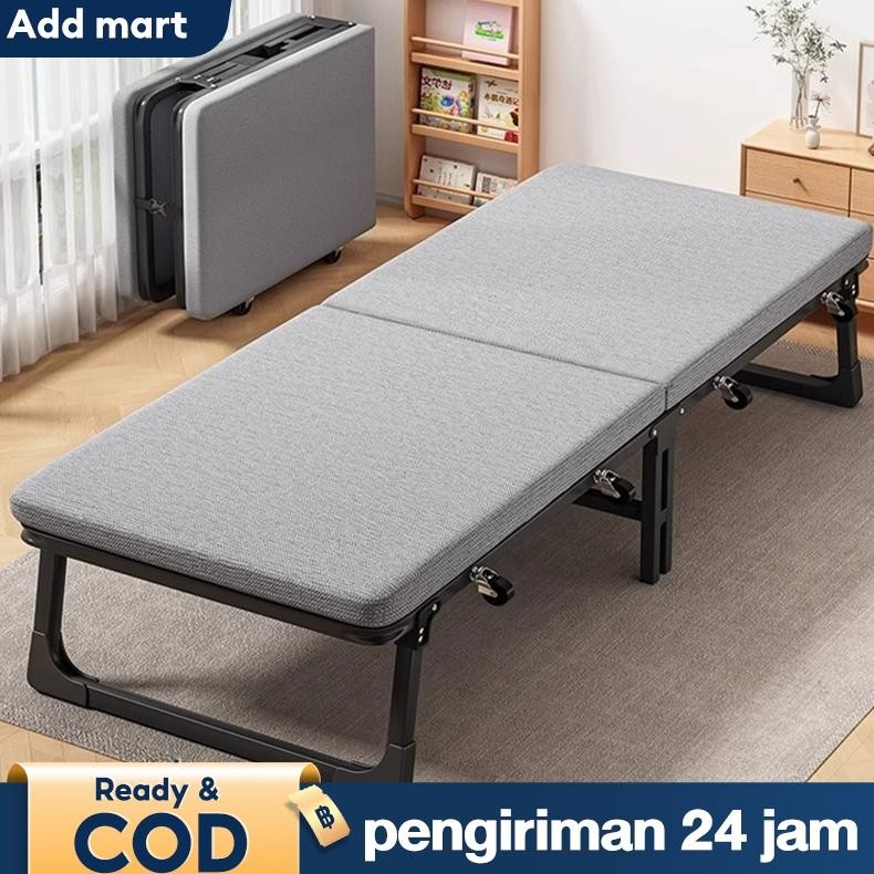 Kursi Malas Tempat Tidur Lipat Kursi Santai Kursi Lipat Dengan Roda Folding Bed Ranjang Lipat