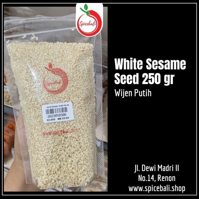 

Terlaris 250 Gr White Sesame Seed / Biji Wijen Putih / Wijen Putih