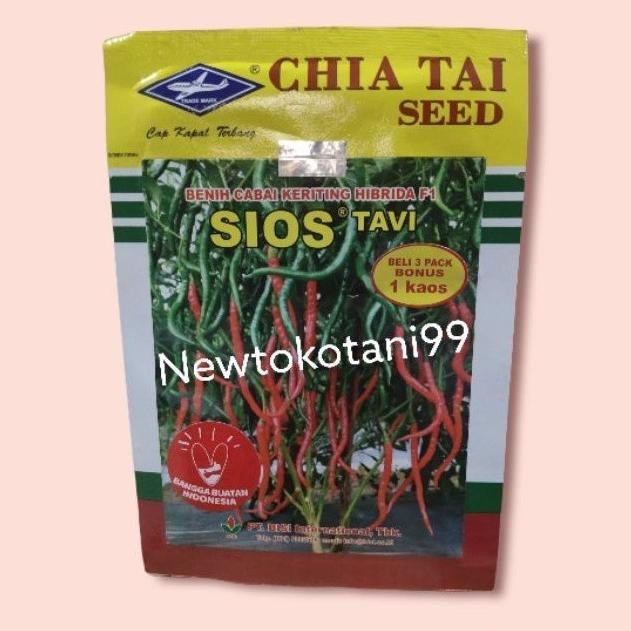 

Benih cabe keriting SIOS TAVI 10 gram crm cabai kriting kapal terbang