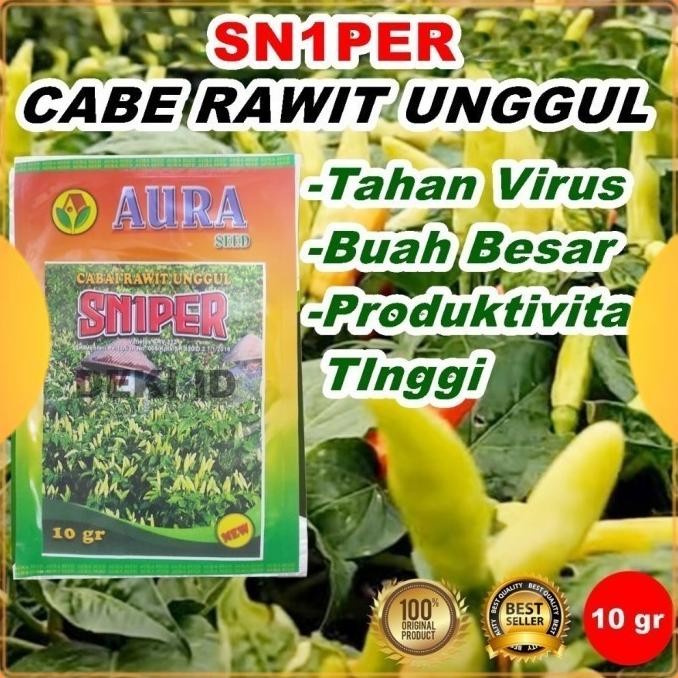 

Benih Cabe Rawit Sniper Bibit Cabai Unggul 10 Gram Aura Seed Kemasan Pabrik Seniman Pertanian
