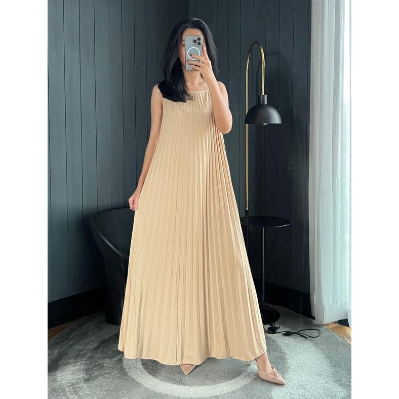 ND Inner Dress Plisket / Inner Dress Tanpa Lengan Jumbo (02)