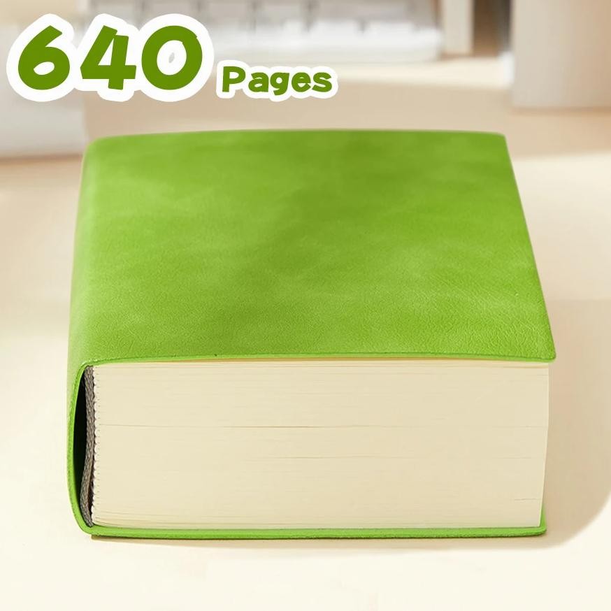 

Super Thick Notebook (640Pages) A6 Creativity Stationery Blank Notepads Pu Cover School Office Supplies (Sketching And Graffiti)