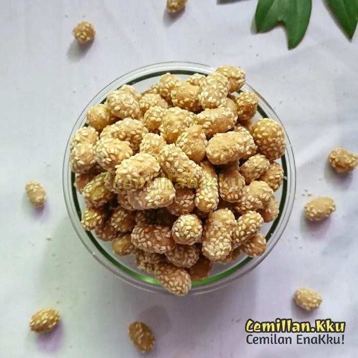 

Terlaris 500Gr Onde-Onde Mini / Keciput Ketan Onde Wijen Cemilan Gurih Renyah
